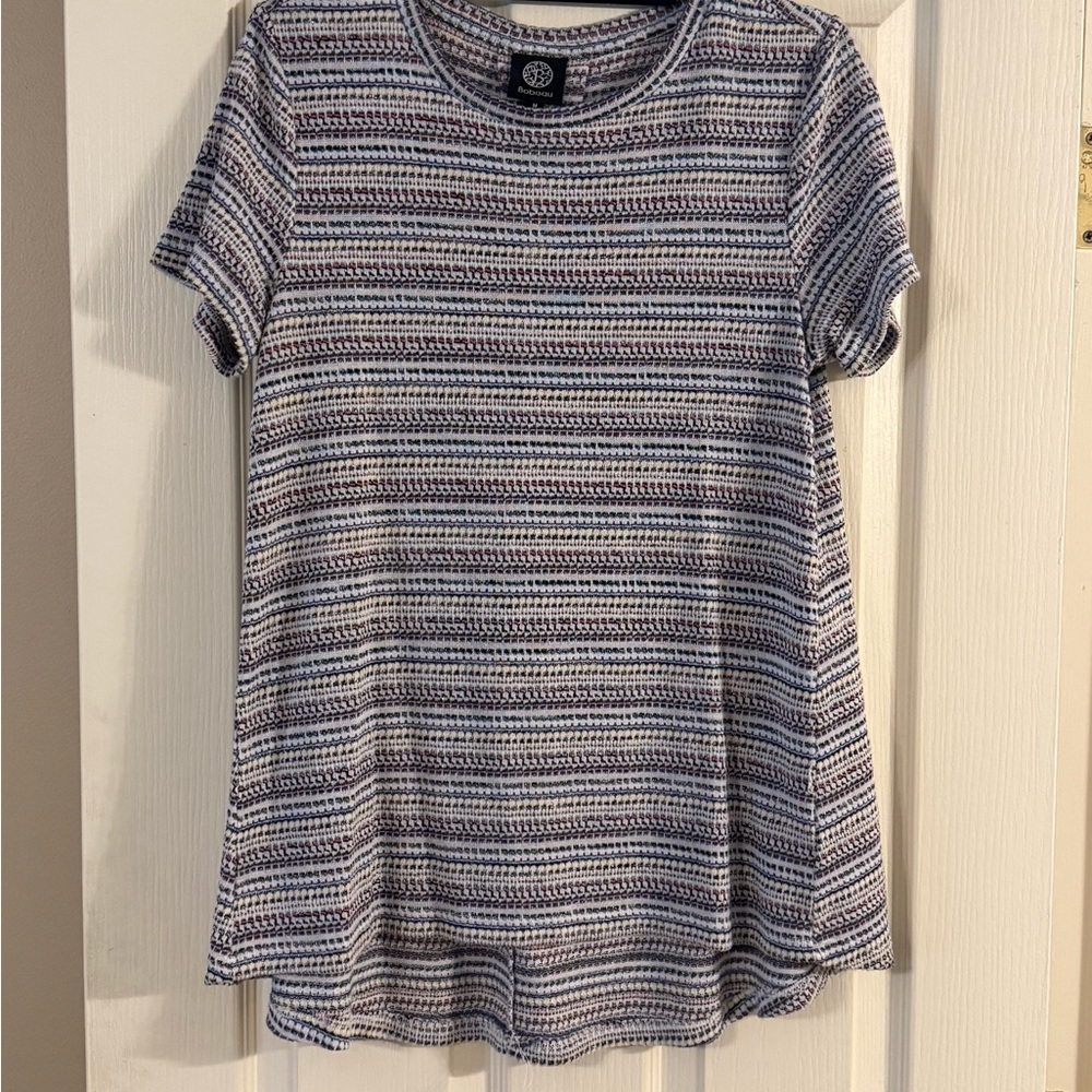 Striped Short Sleeve Top